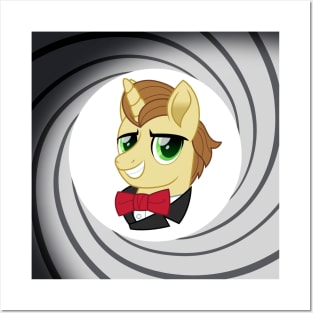 Secret Agent Donut Joe through the barrel Posters and Art